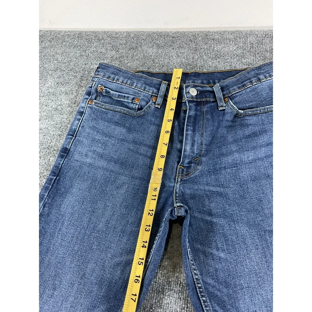 Levi's 511 Slim Fit Jeans Mens 34x30 Medium Wash Blue Denim Stretch Straight Pan